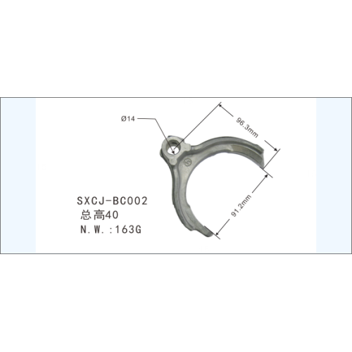 Komponen Gearbox untuk Toyota Hilux Fork 33213-35040 HIACE LAND CRUISER GEAR SHIFT FORK 3 &amp; 4 SHIFT 33213-35034